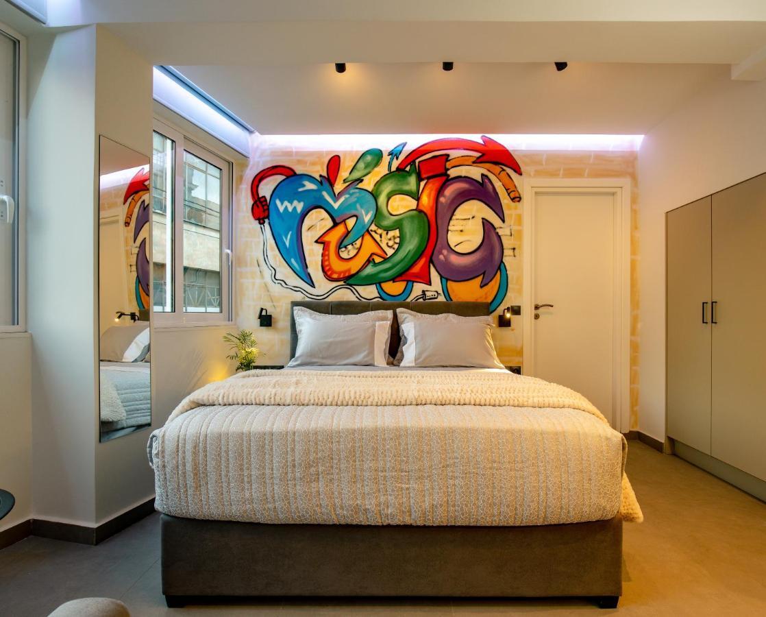 Triple A - Graffiti Homage In Psirri Square - Free Parking! Apartment Athens Exterior photo