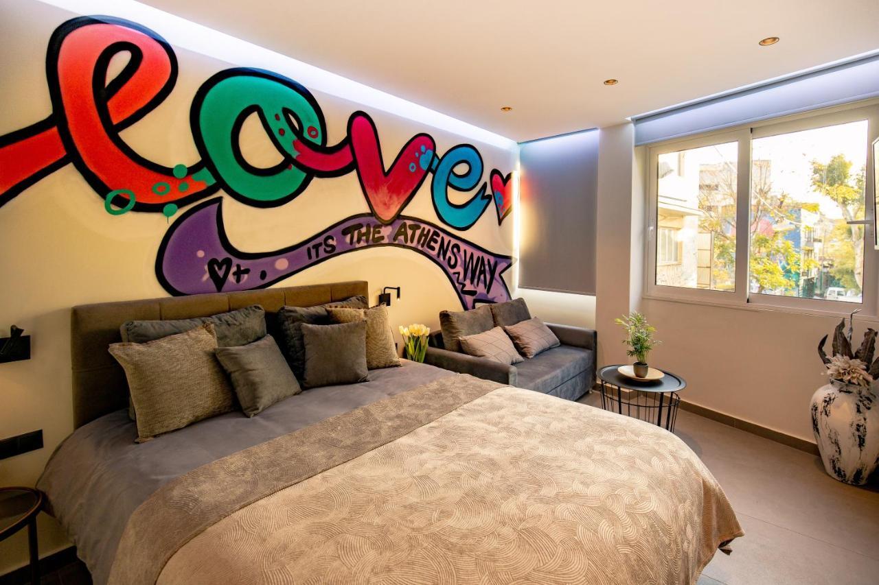 Triple A - Graffiti Homage In Psirri Square - Free Parking! Apartment Athens Exterior photo